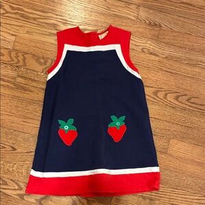 The Beaufort Bonnet Company Red and Blue Kids Dress